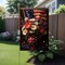 4th of July Patriotic Floral Garden Flag God Bless America 12x18 Inch Double Sided for Outside Summer Small Independence Day Yard Decorations
